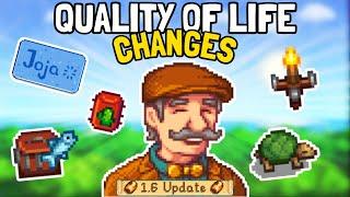 All Quality Of Life Changes Added To Stardew Valley 1.6