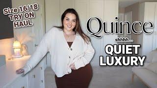 Affordable Quiet Luxury  QUINCE Try On Haul