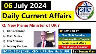 Daily Current Affairs 2024  6 July 2024 Current Affairs  Current Affairs Today 2024