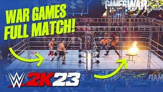 WWE 2K23 Gameplay War Games Full Match Gameplay 