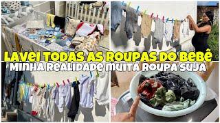 LAVANDO TODAS AS ROUPAS DO BEBÊ MINHA REALIDADE SENDO MÃE LAVEI MUITA ROUPA VIDA DE CASADA