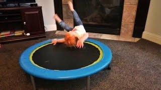 Baby Flip on Trampoline