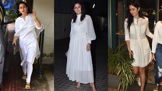 Kareena Kapoor Khan Katrina Kaif Sara Ali Khan  Bollywood approved ways to wear white this Holi