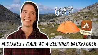 MISTAKES I Made as a Beginner Backpacker  Miranda in the Wild