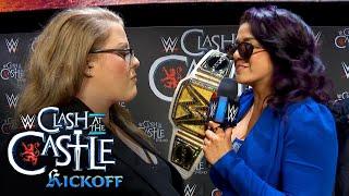 Bayley and Piper Niven battle for crowd support Clash at the Castle Kickoff June 14 2024