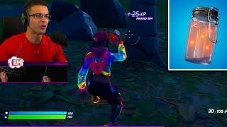 Nick Eh 30 tries NEW FIREFLY JAR item in Fortnite AWESOME