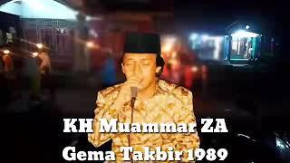 KH Muammar ZA Gema Takbir Tahun 1989