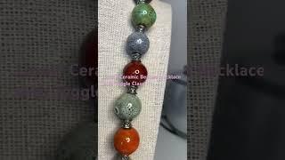 Lovely Ceramic Beaded Necklace Video #25