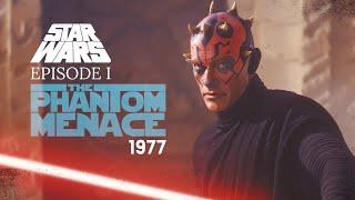 Star Wars The Phantom Menace in 1977  Episode I Trailer  Mark Hamill Carrie Fisher pre Acolyte