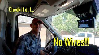 Wireless RV Rear-View Camera Install and Review - AUTO-VOX Solar4 in a Ford Transit  Winnebago EKKO