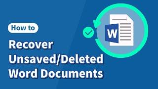 How to Recover UnsavedDeleted Word Documents 100% Work