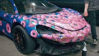  SS CustomsHomer Simpson wrapped Mclaren 600LT