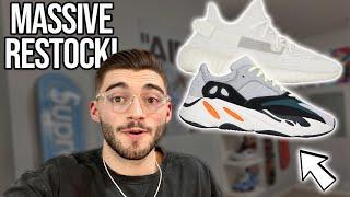 MASSIVE RESTOCK How To Cop Yeezy 700 Wave Runner & Yeezy 350 Bone