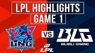 LNG vs BLG Highlights Game 1  LPL 2024 Spring  LNG Esports vs Bilibili Gaming