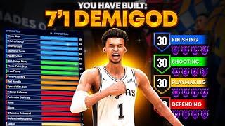 THIS 71 DEMIGOD CENTER BUILD IS DOMINATING NBA 2K24 OVERPOWERED BUILD Best Build 2k24