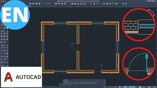 AutoCAD  Draw fast and professionally Walls Windows Doors Insulations  Detailed