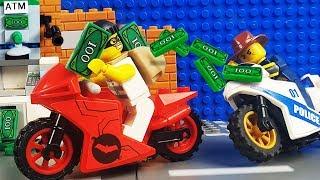 Lego Motorbike Race Speed Champions  Police Car vs Lego ATM Robbery  Toy Cars For Kids