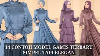 14 CONTOH MODEL BAJU GAMIS TERBARU SIMPEL TAPI ELEGAN