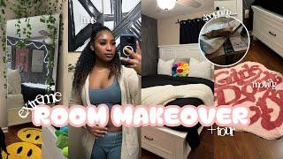 extreme room makeover 2023  tiktok + pinterest inspired room transformation  decorate w me