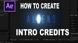 How to Create ALIENS Title  After Effects Tutorial