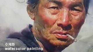 Water color painting인물수채화 화실취미미술水彩画水彩畫