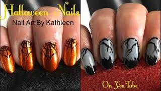 Easy Halloween Nail Art - 2 Freehand Designs For Beginners