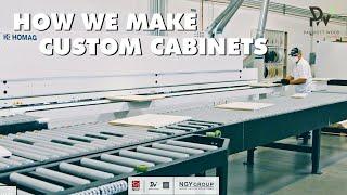 Custom Cabinet Manufacturing Process - European Style Cabinets by Parriott Wood - Made in USA