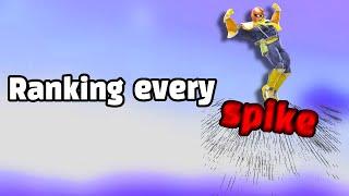 Ranking EVERY SPIKE in Smash Bros Ultimate