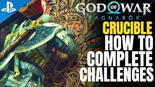 HOW TO TRIGGER ALL 15 CRUCIBLE CHALLENGES  God of War Ragnarok