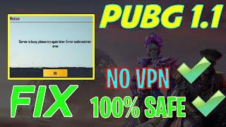 PUBG 1.2 Server Is Busy Problem Solved  Latest PUBG Mobile 1.2 Restricted Area Error Fix