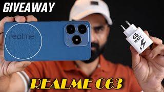 Realme C63 in Pakistan  Realme C63 With 45W Fast Charging & Leather Back  Giveaway