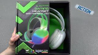 Battletron Gaming CRAZY RGB Rainbow Headset ... Action Time 