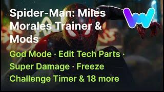 Spider-Man Miles Morales Trainer +22 Mods God Mode Easy Benchmarks Stealth Mode & 19 More