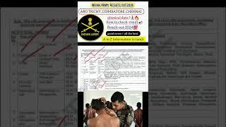 INDIAN ARMY 2024  RESULTS OUT  HOW TO CHECK ️  ‍️PHYSICAL EXAM DATE ANNOUNCED ‍️