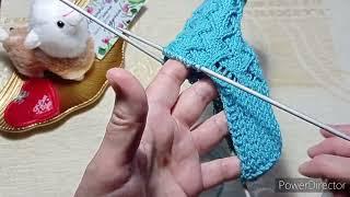 Ещё один узор для носочков  #вязаниеузоровспицами #knitting