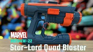 NERF 2023NEW-22 Guardians of the Galaxy Vol.3 Star-Lord Quad Blaster UNBOXING 開箱