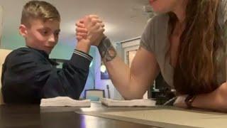 MOM vs SON - Arm Wrestling Part 2 