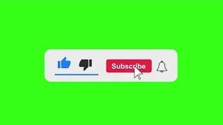 YouTube Subscribe and Like button green screen  Green Screen Subscribe Button @AbdiBateno
