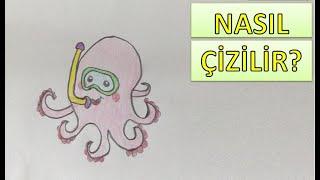 Ahtapot Nasıl Çizilir? - anaokulu etkinlikleri - okul öncesi etkinlikler - easy drawings