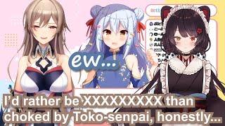 Furen E Lustario wants to be choked by Inui Toko?【Eng Sub SKB Unhinged FureToko Yuri Nijisanji】