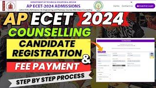 APECET 2024 Counselling Step by step Guide to Candidate Registration & Fee Payment