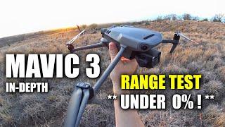 DJI Mavic 3 RANGE TEST to BELOW 0% - How Far Will it Go?  This is Unbelievable