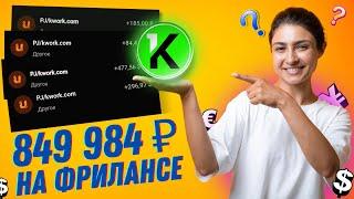 Фриланс Как я заработал 849 984 ₽ на бирже Kwork