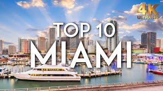 TOP 10 Things to do in MIAMI  Florida Travel Guide 4K