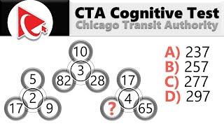 Chicago Transit Authority CTA Assessment Test Solved and Explained