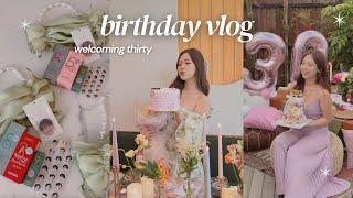 30th birthday vlog   photoshoot intimate celebration glamping surprise staycation