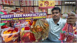 Rakhi Wholesale Market in Kolkata 2024  Cheapest Price Designer Collection Tanu Rakhee Barabazar