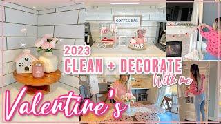 2023 CLEAN + DECORATE WITH ME VALENTINES  SIMPLE AND SWEET VALENTINES DECOR IDEAS 2023