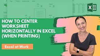 How to Center Worksheet Horizontally and Vertically in Excel Print Centered on Page Excel