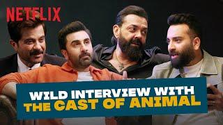 ⁠Bassi & the ANIMAL Cast Dad-Son Relationships & #Animal Park  Ranbir Kapoor Anil K Bobby D